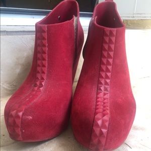Red Melissa wedges